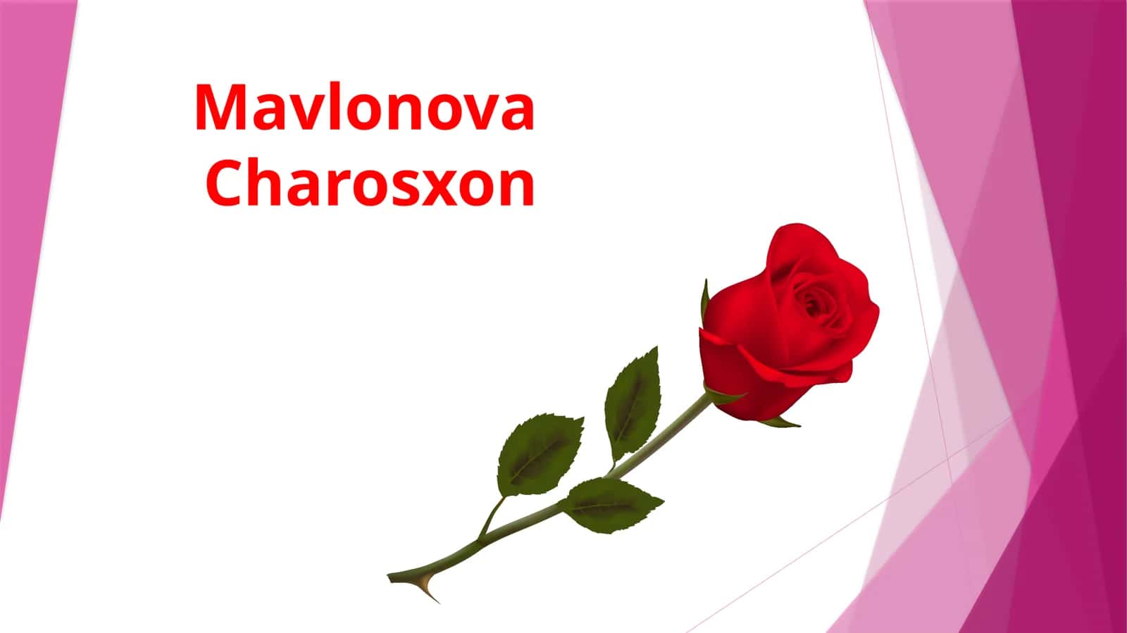 Mavlonova Charosxon 1