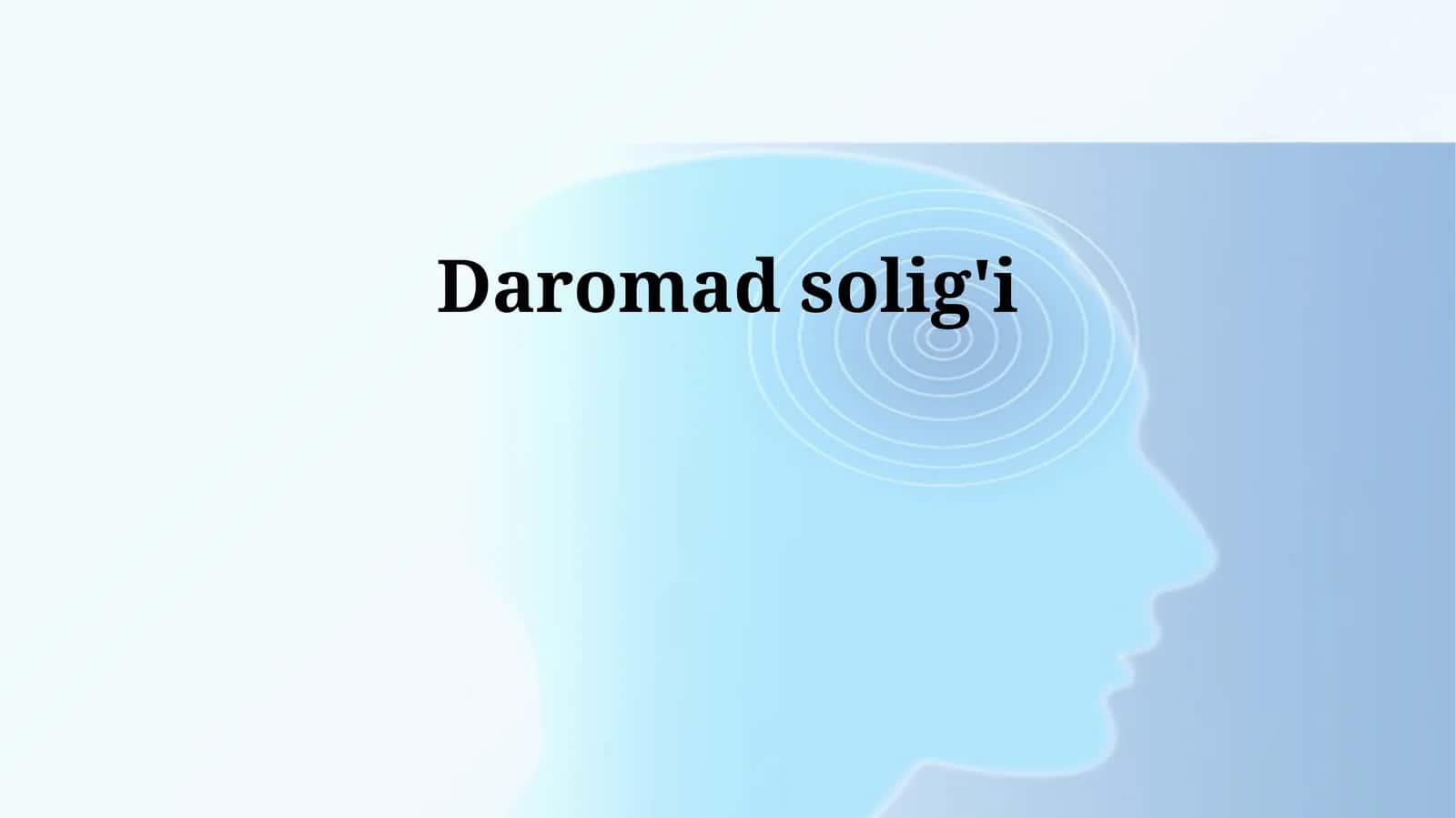 Daromad solig'i 1