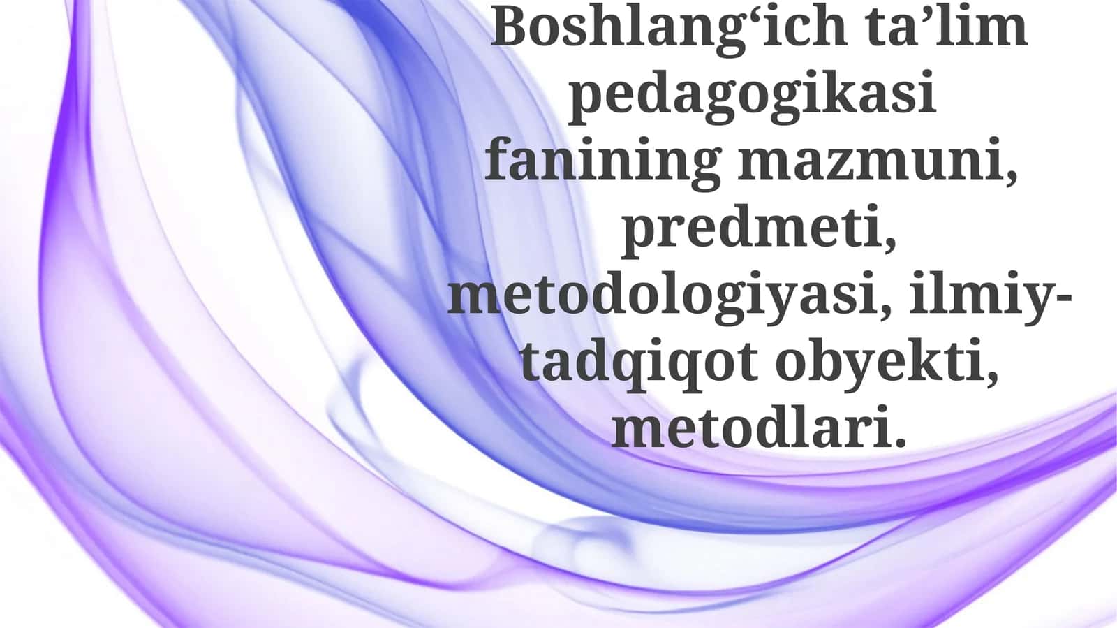 Boshlang‘ichta’limpedagogikasi 1