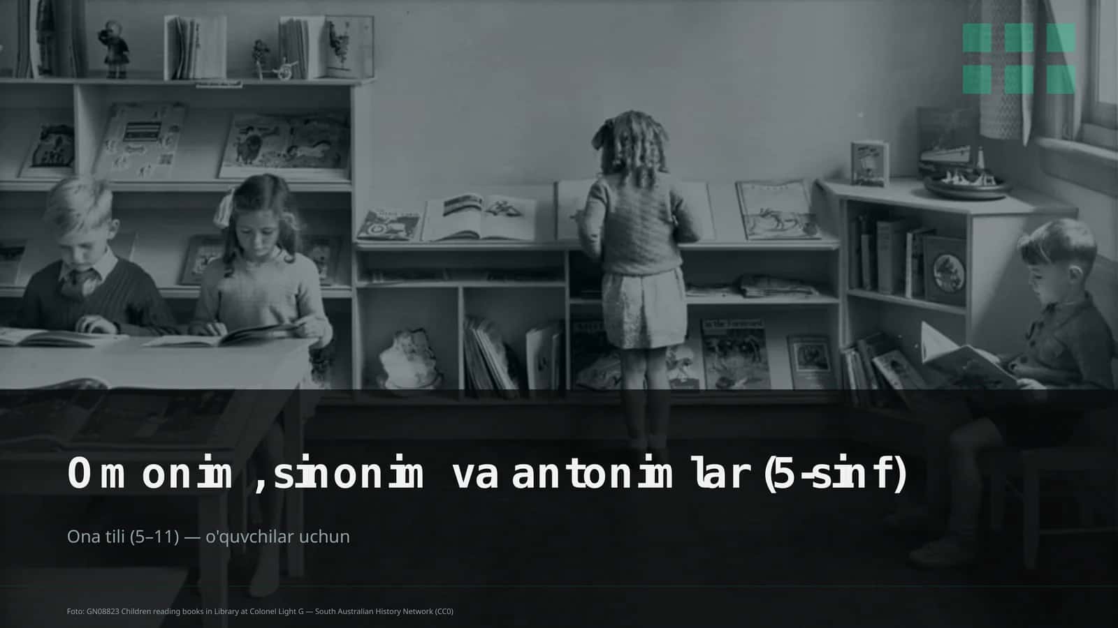 Omonim, sinonim va antonimlar (5-sinf) 1