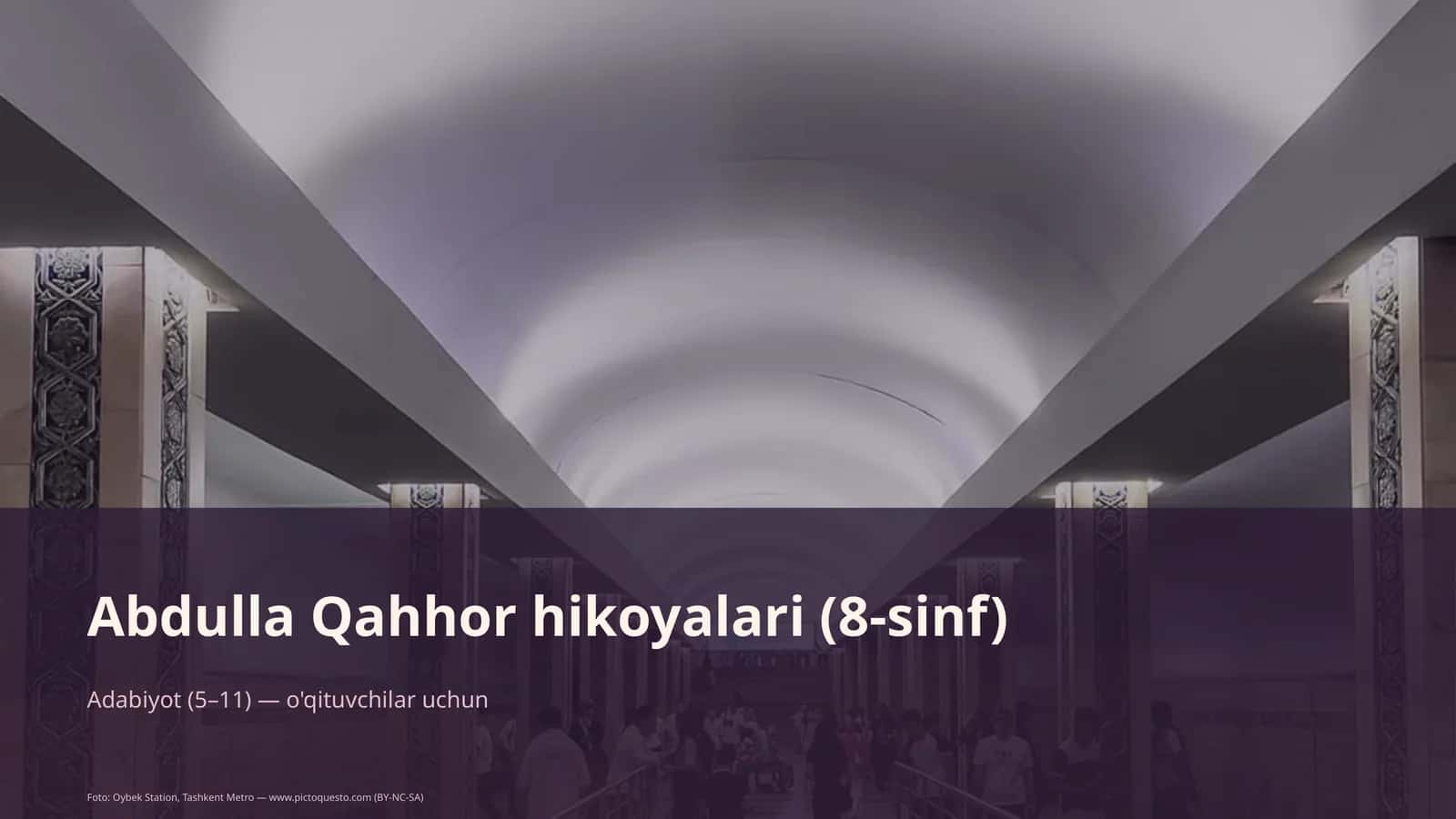 Abdulla Qahhor hikoyalari (8-sinf) 1