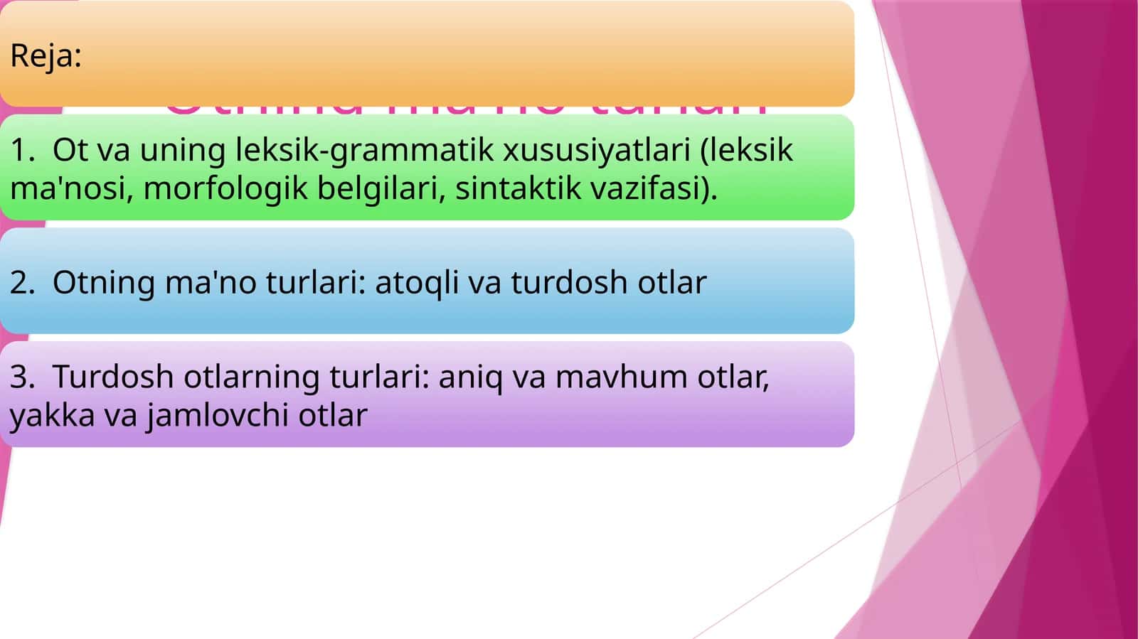 Otning ma'no turlari 1
