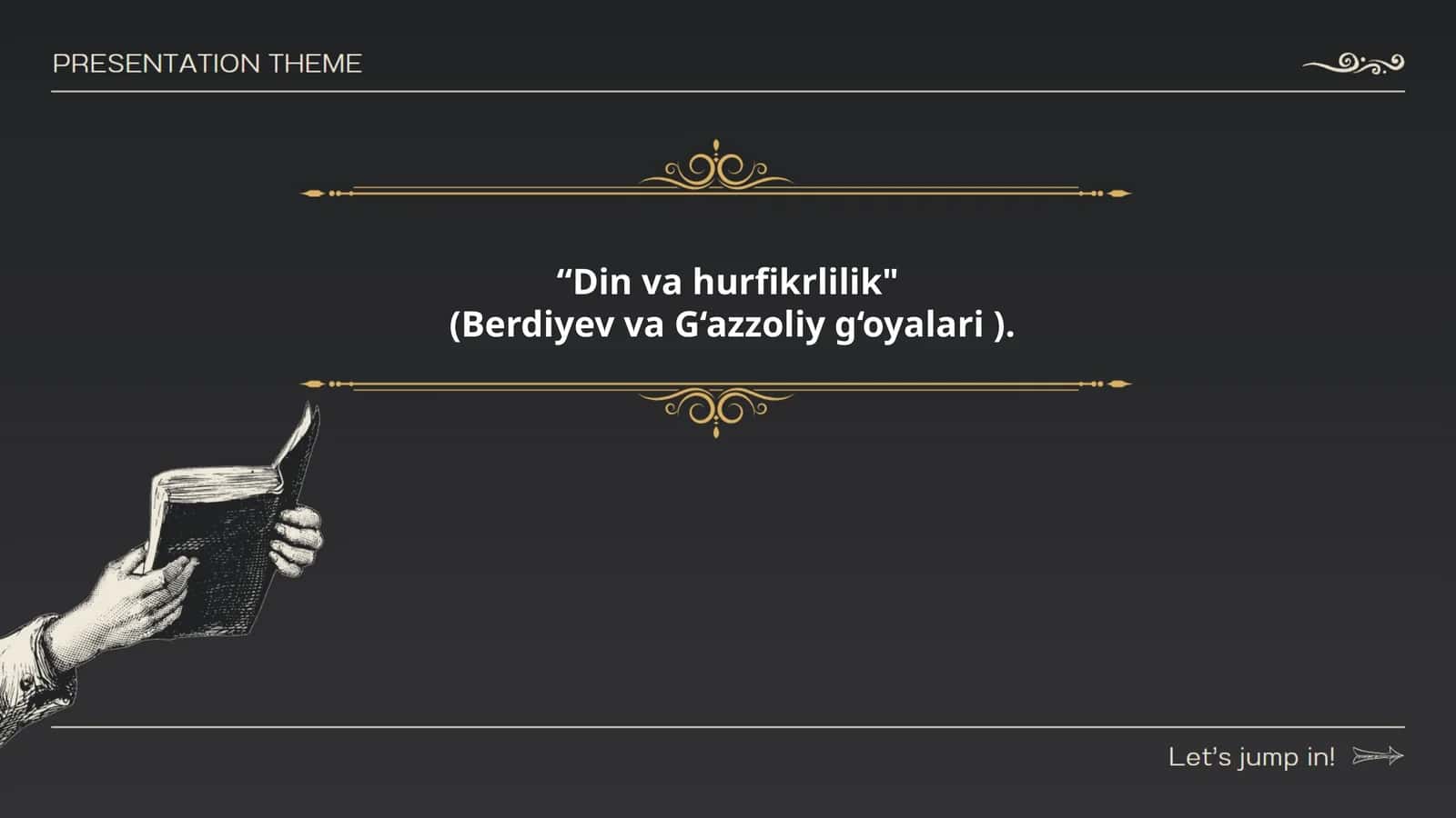Din va hurfikrlilik (Berdiyev va G‘azzoliy g‘oyalari) 1