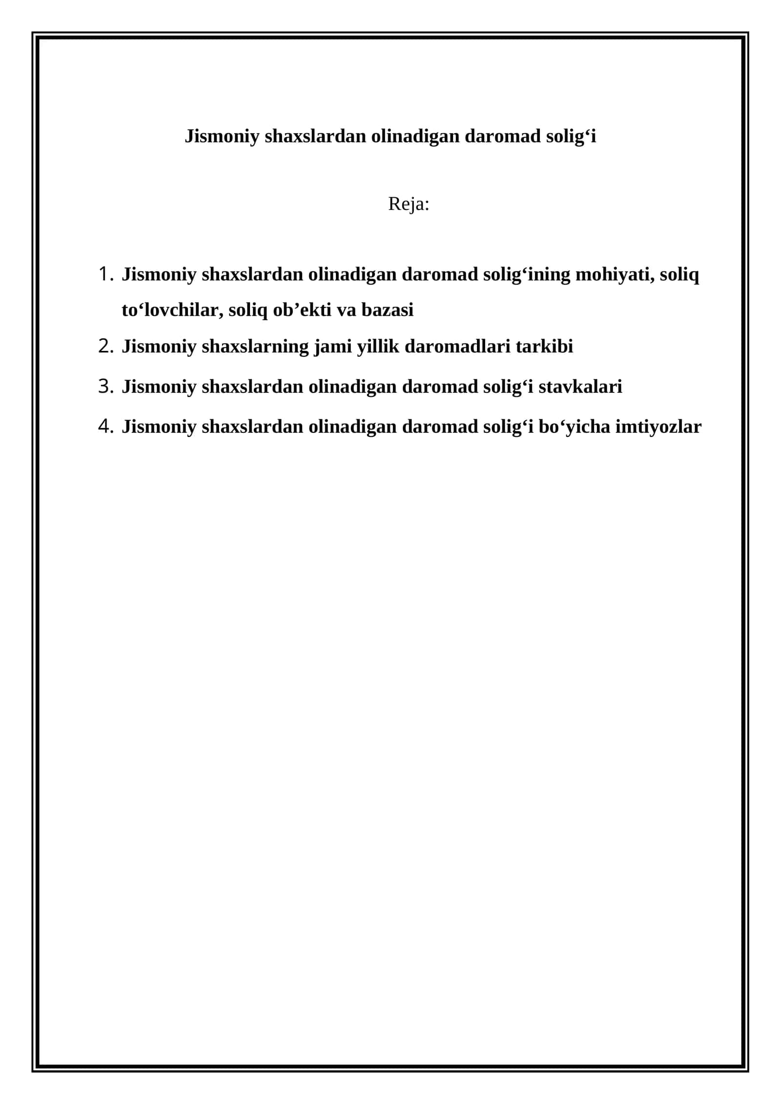Jismoniy shaxslardan olinadigan daromad solig‘i 1