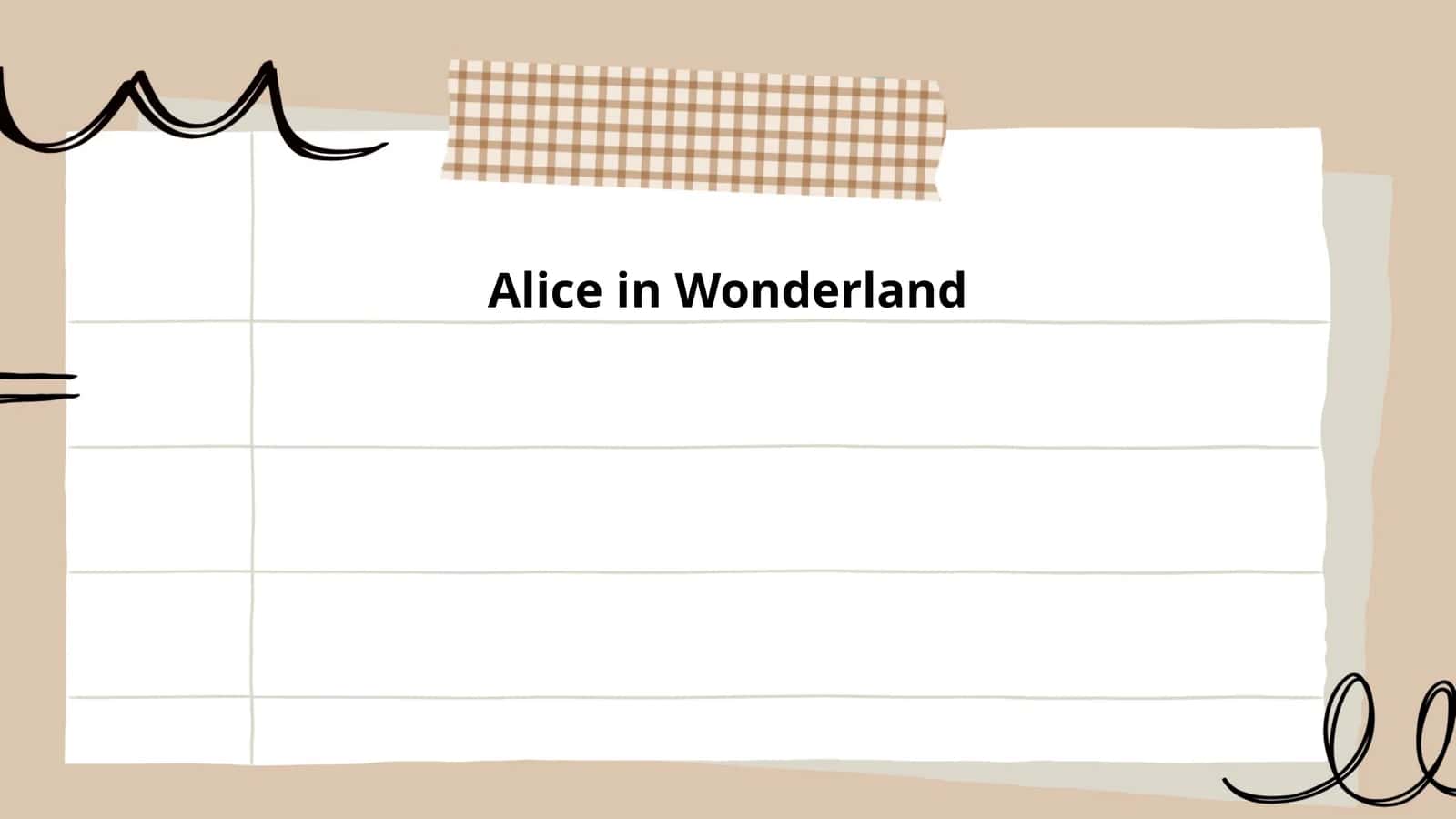 Alice in Wonderland 1