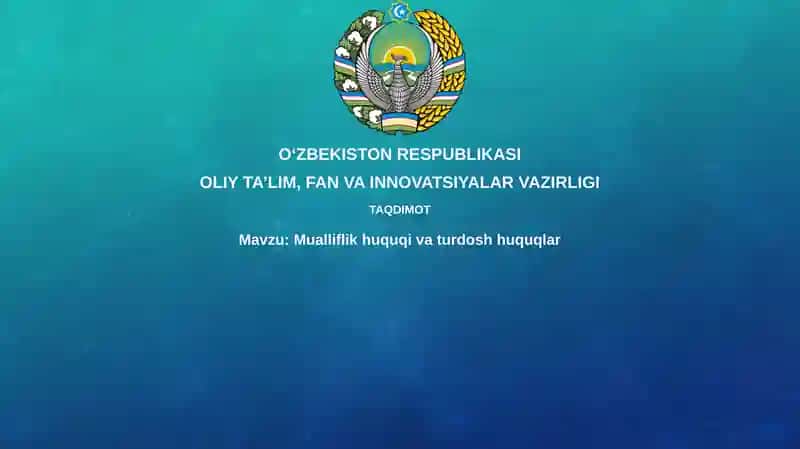 Mualliflik huquqi va turdosh huquqlar