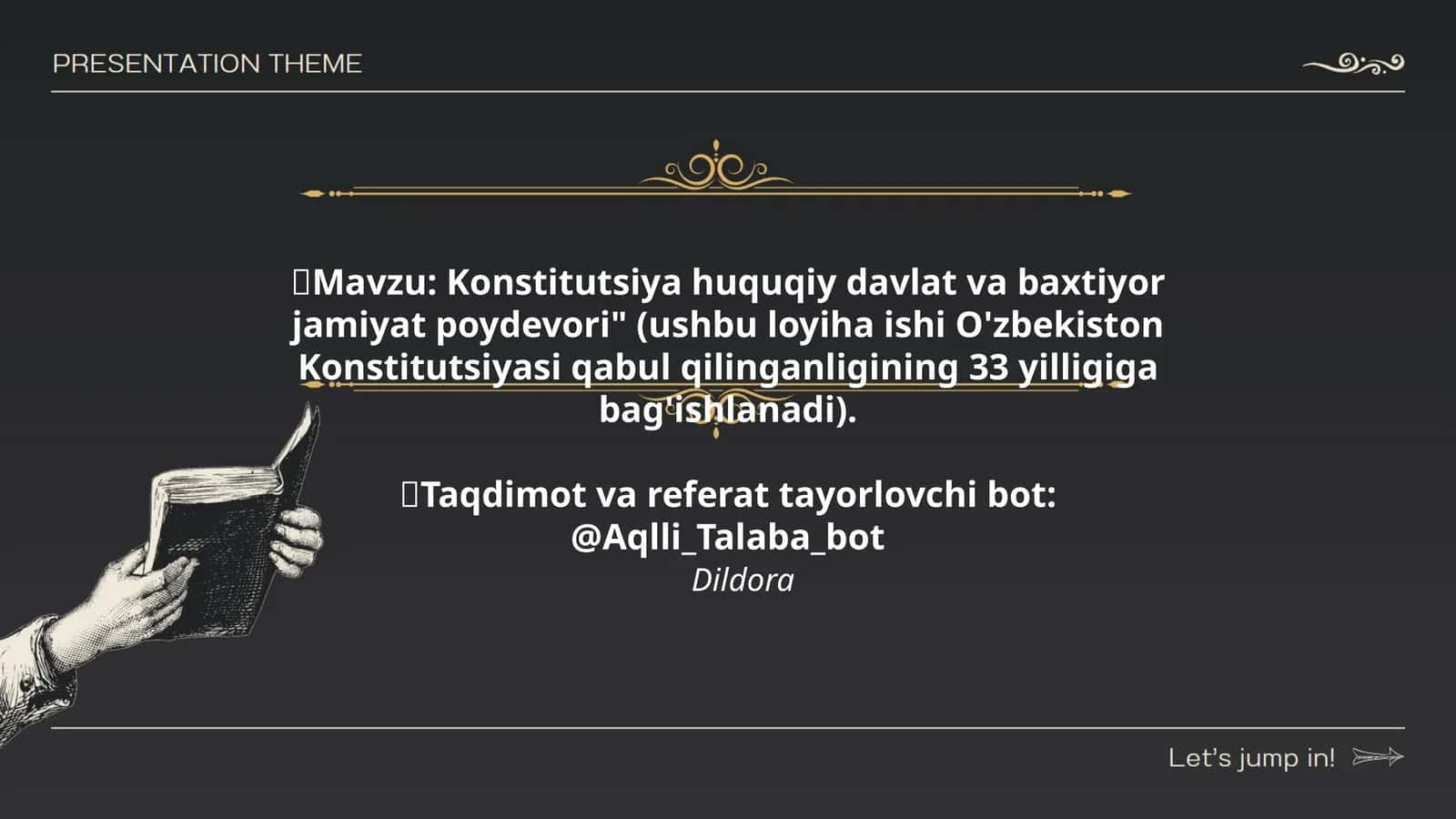 Konstitutsiya huquqiy davlat va baxtiyor jamiyat poydevori 1
