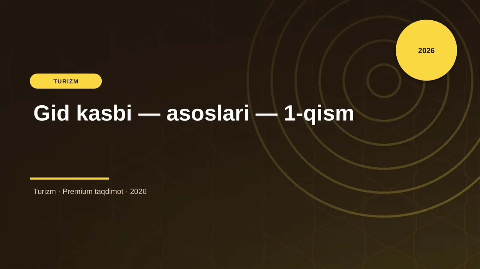 Gid kasbi — asoslari — 1-qism 1