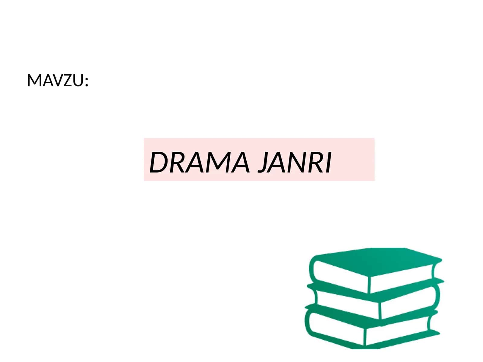 DRAMA JANRI 1