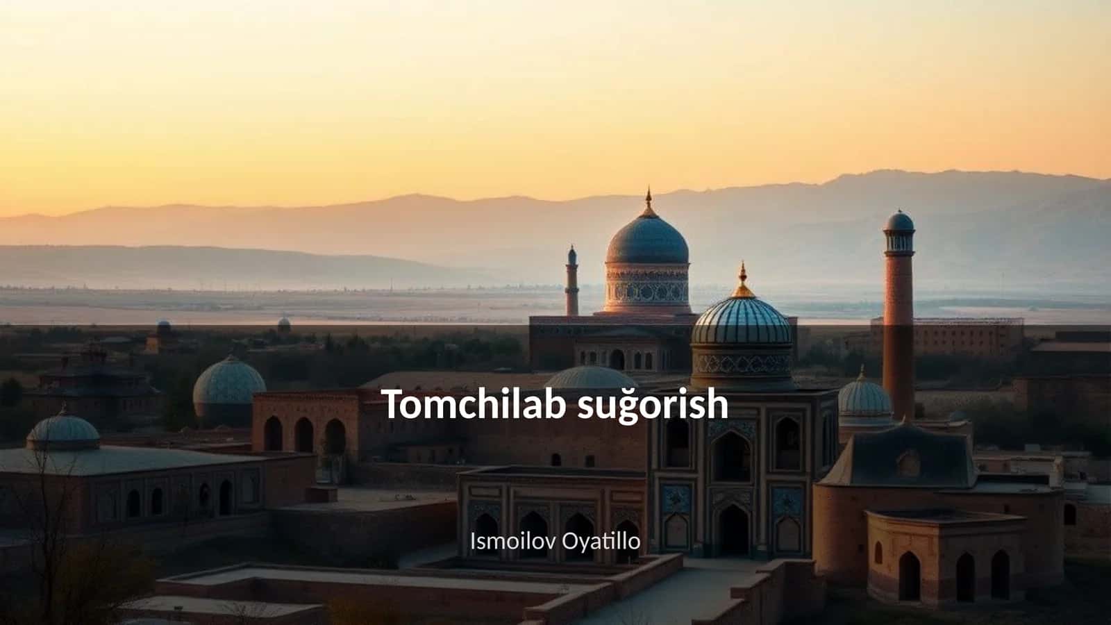 Tomchilab suğorish 1