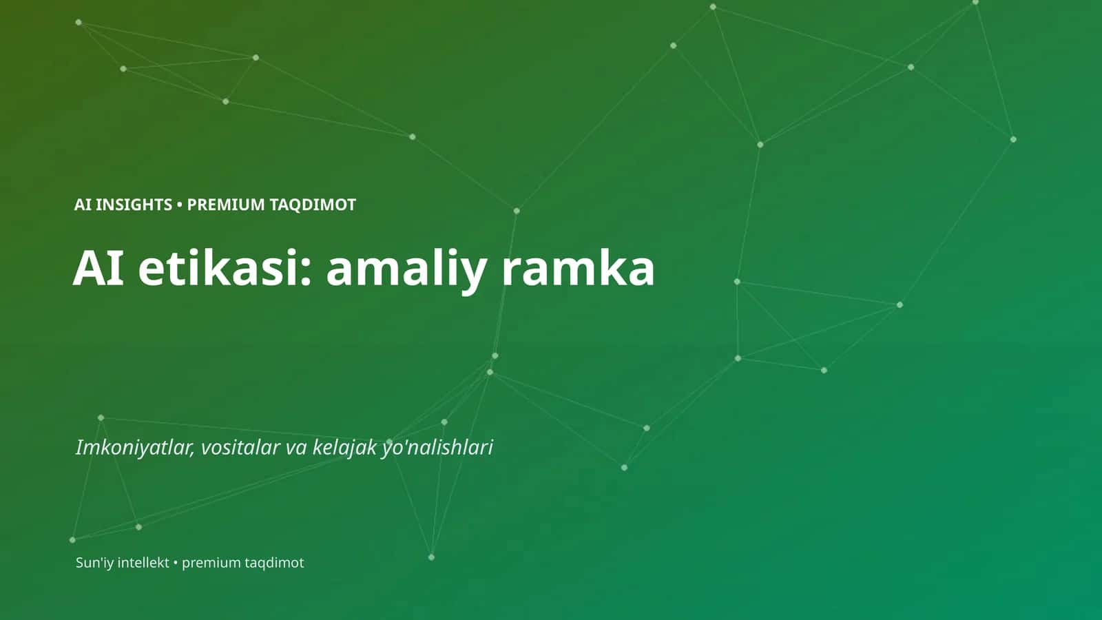 AI INSIGHTS • PREMIUM TAQDIMOT 1