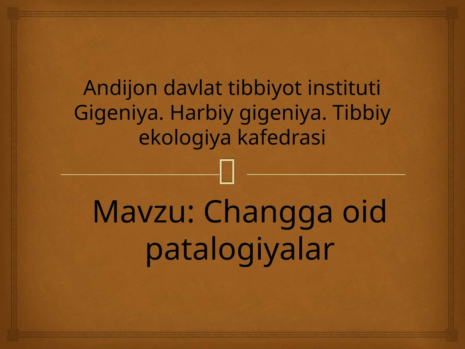 Changga oid patalogiyalar 1