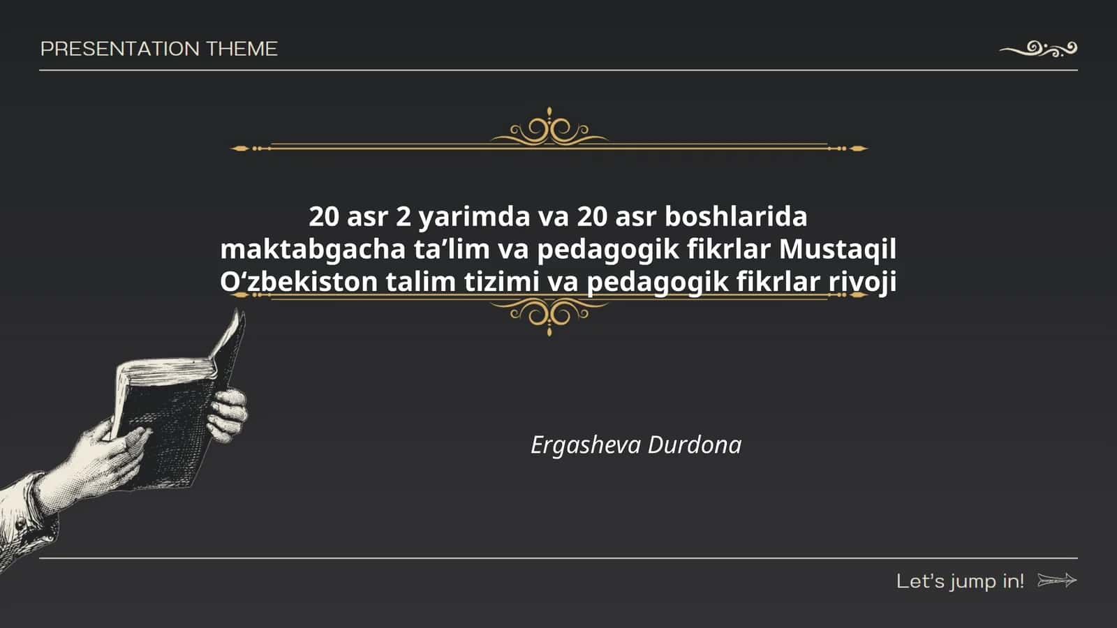 Maktabgacha taʼlim va pedagogik fikrlar Mustaqil Oʻzbekiston talim tizimi va pedagogik fikrlar rivoji 1
