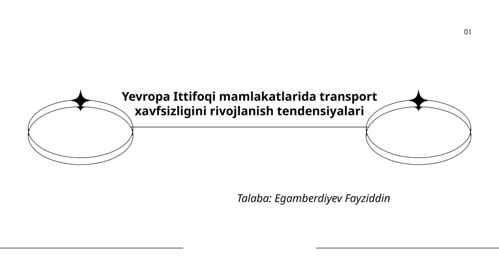 Yevropa Ittifoqi mamlakatlarida transport xavfsizligini rivojlanish tendensiyalari 1