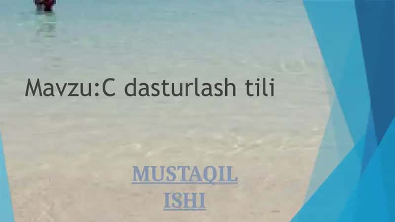 C dasturlash tili 1