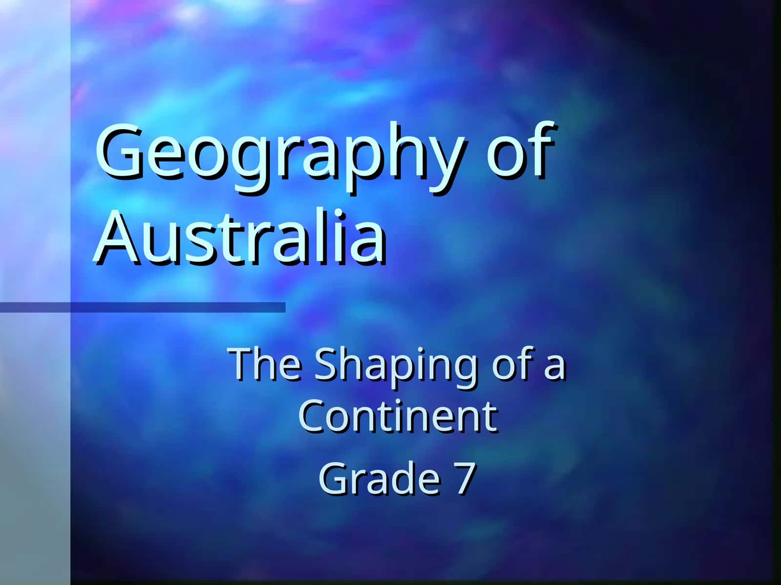 Geography of Australia 1
