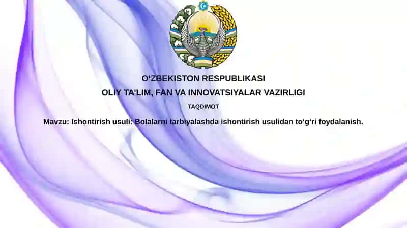 Ishontirish usullari