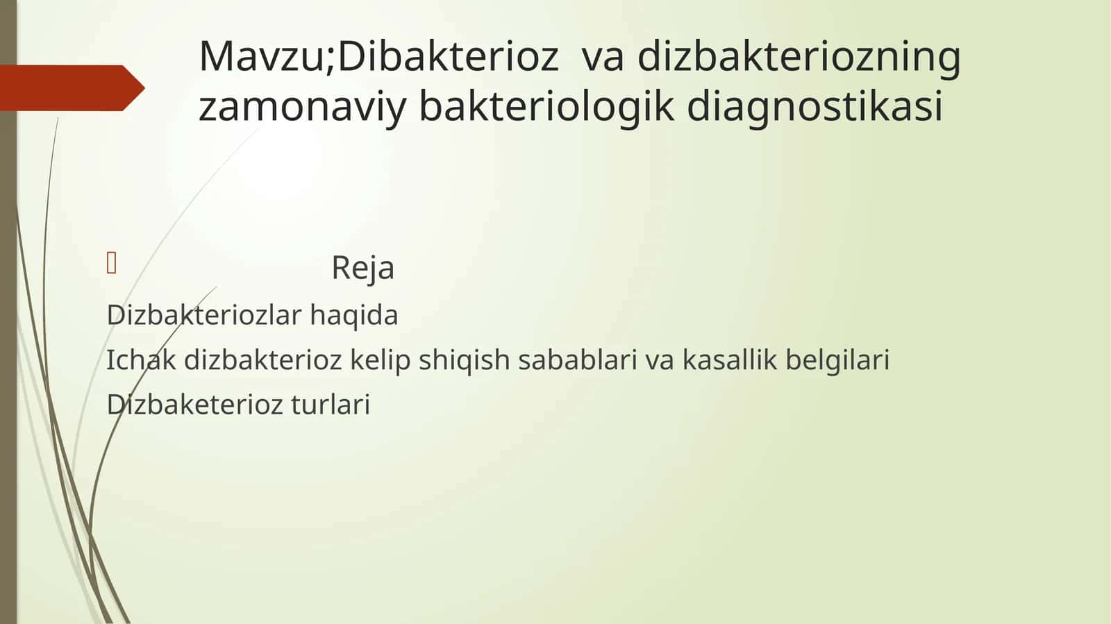 Dibakterioz va dizbakteriozning zamonaviy bakteriologik diagnostikasi 1