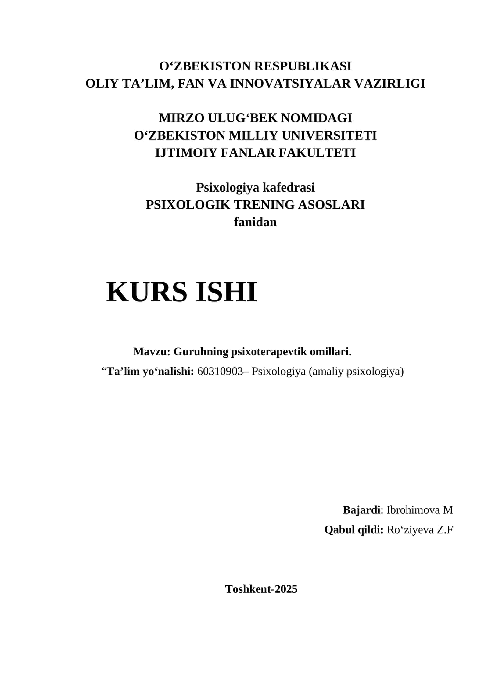 PSIXOLOGIK TRENING ASOSLARI 1