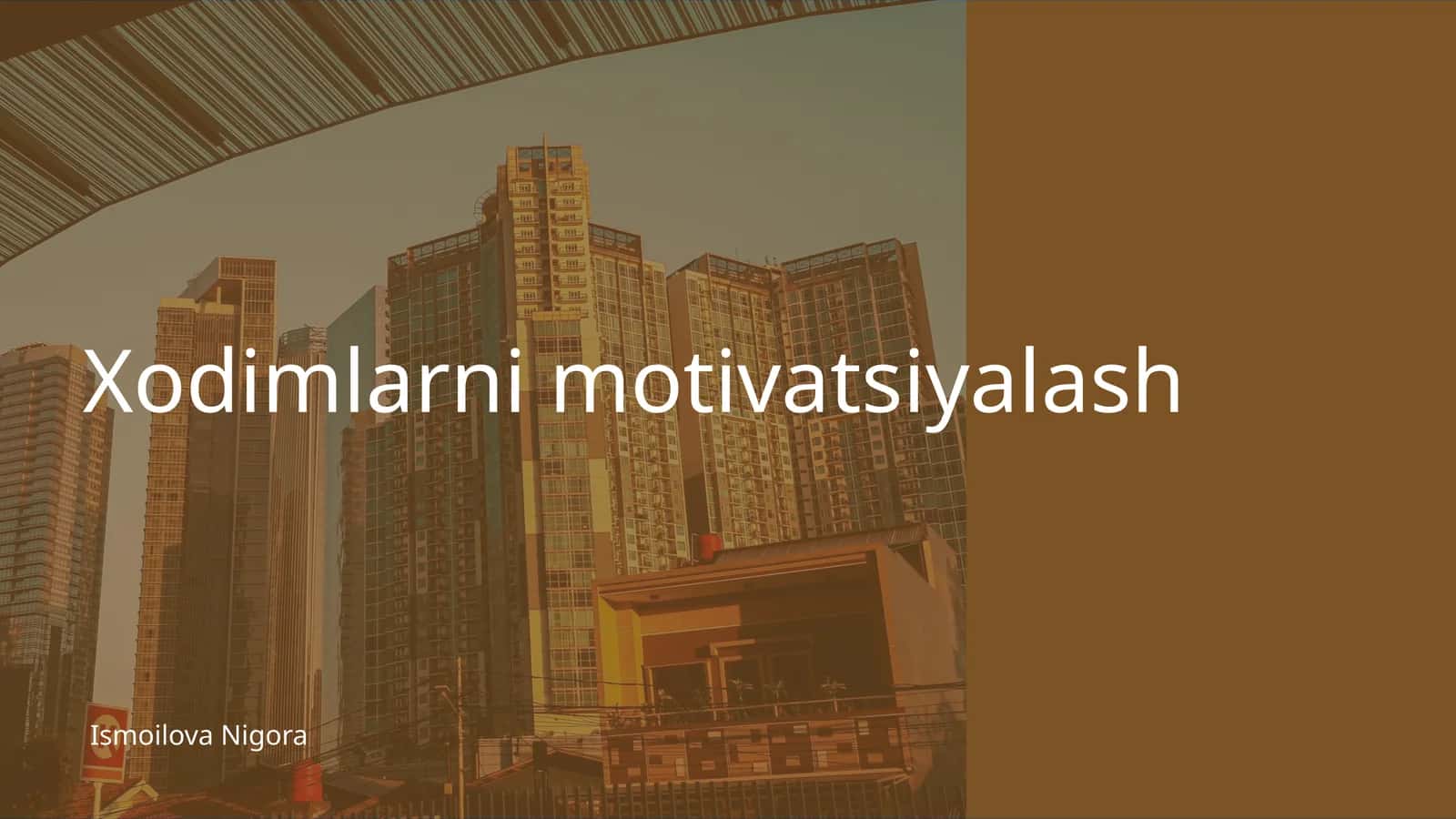 Xodimlarni motivatsiyalash 1