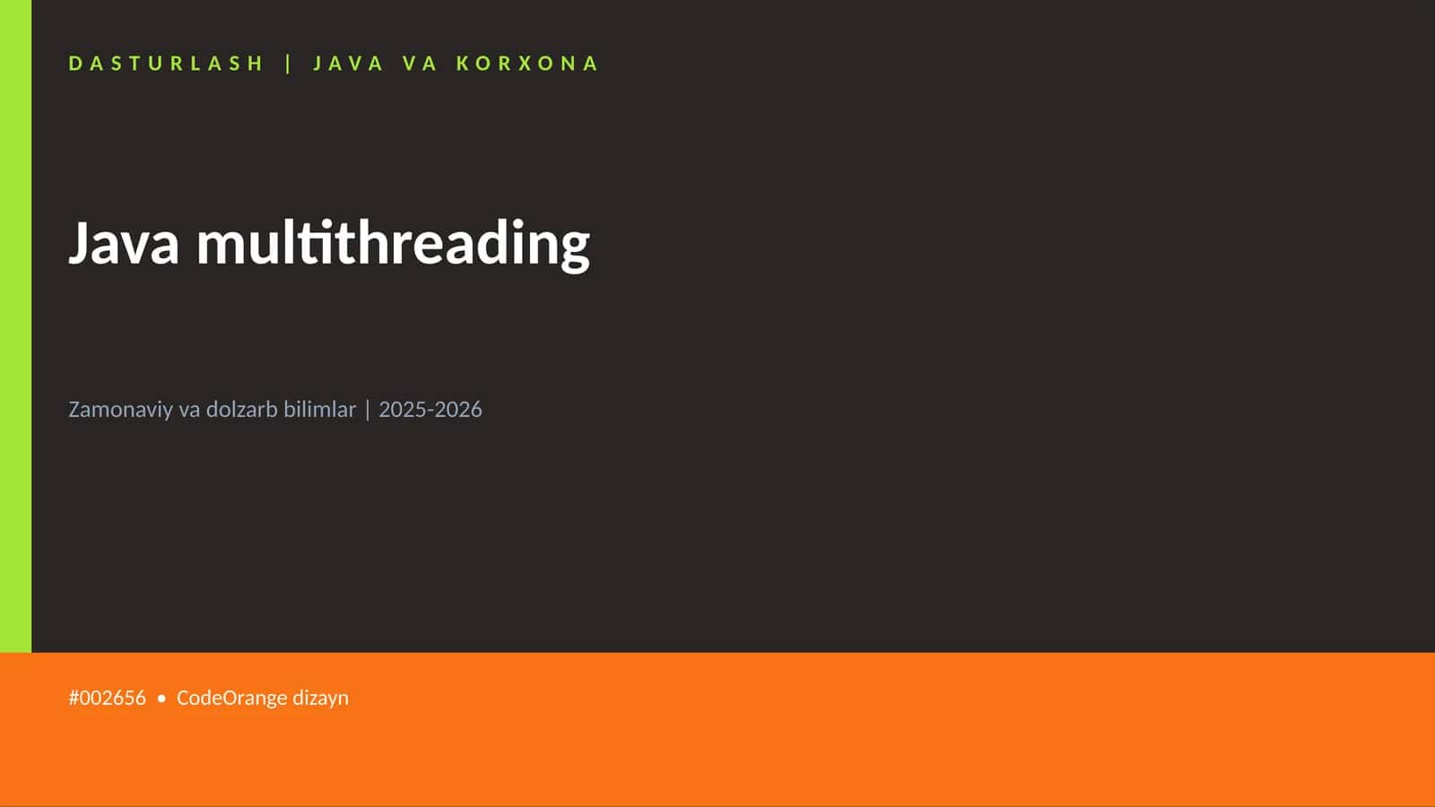 Java multithreading 1