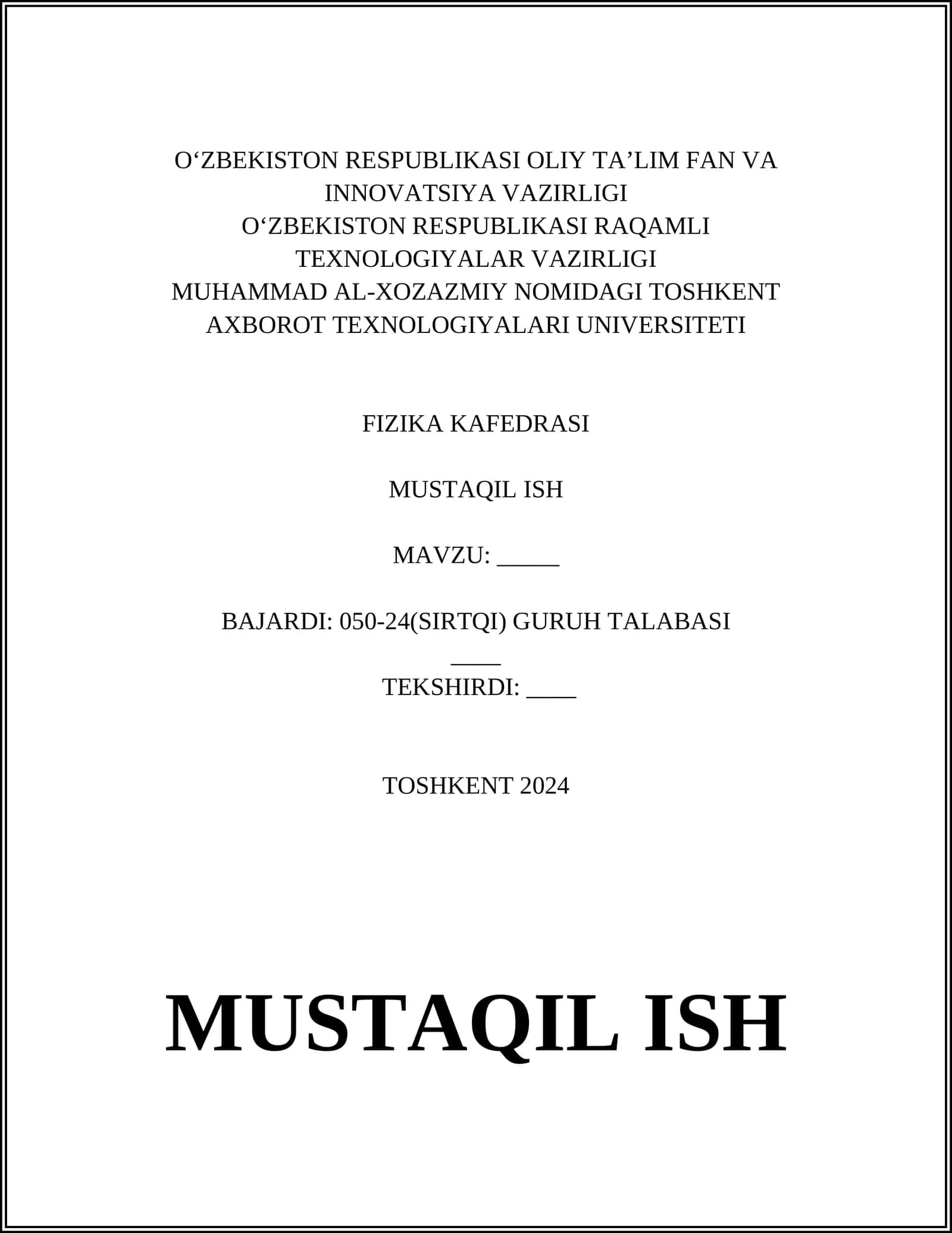 O‘ZBEKISTON RESPUBLIKASIDA DINIY BAG‘RIKENGLIK SOHASIDA OLIB BORLAYOTGAN OQILONA SIYOSAT 1
