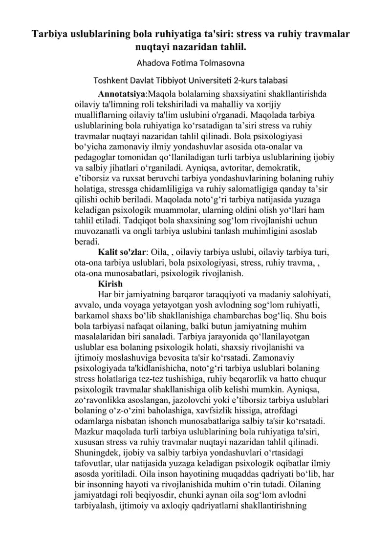 Maqola 1