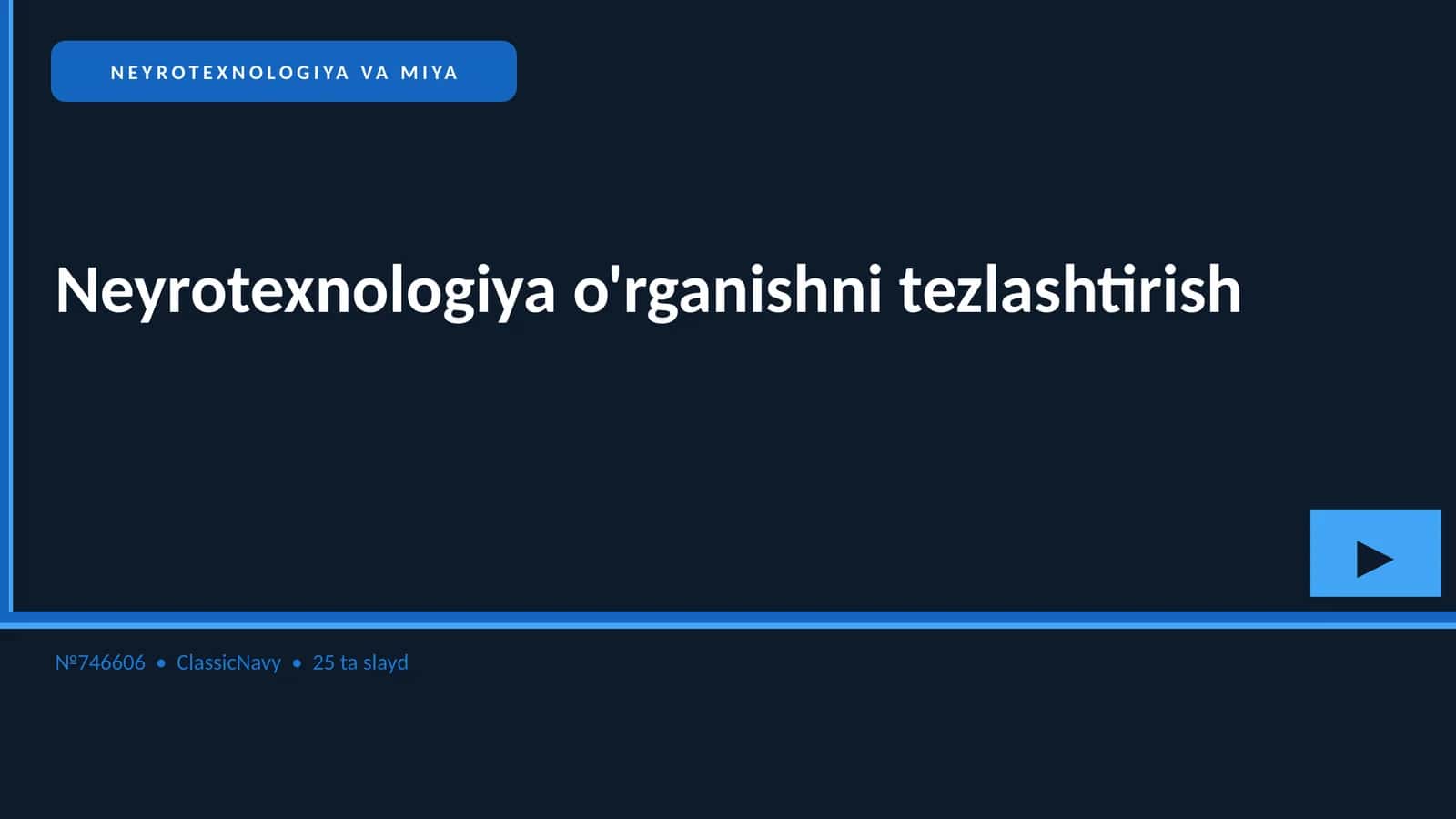 Neyrotexnologiya va Miya 1