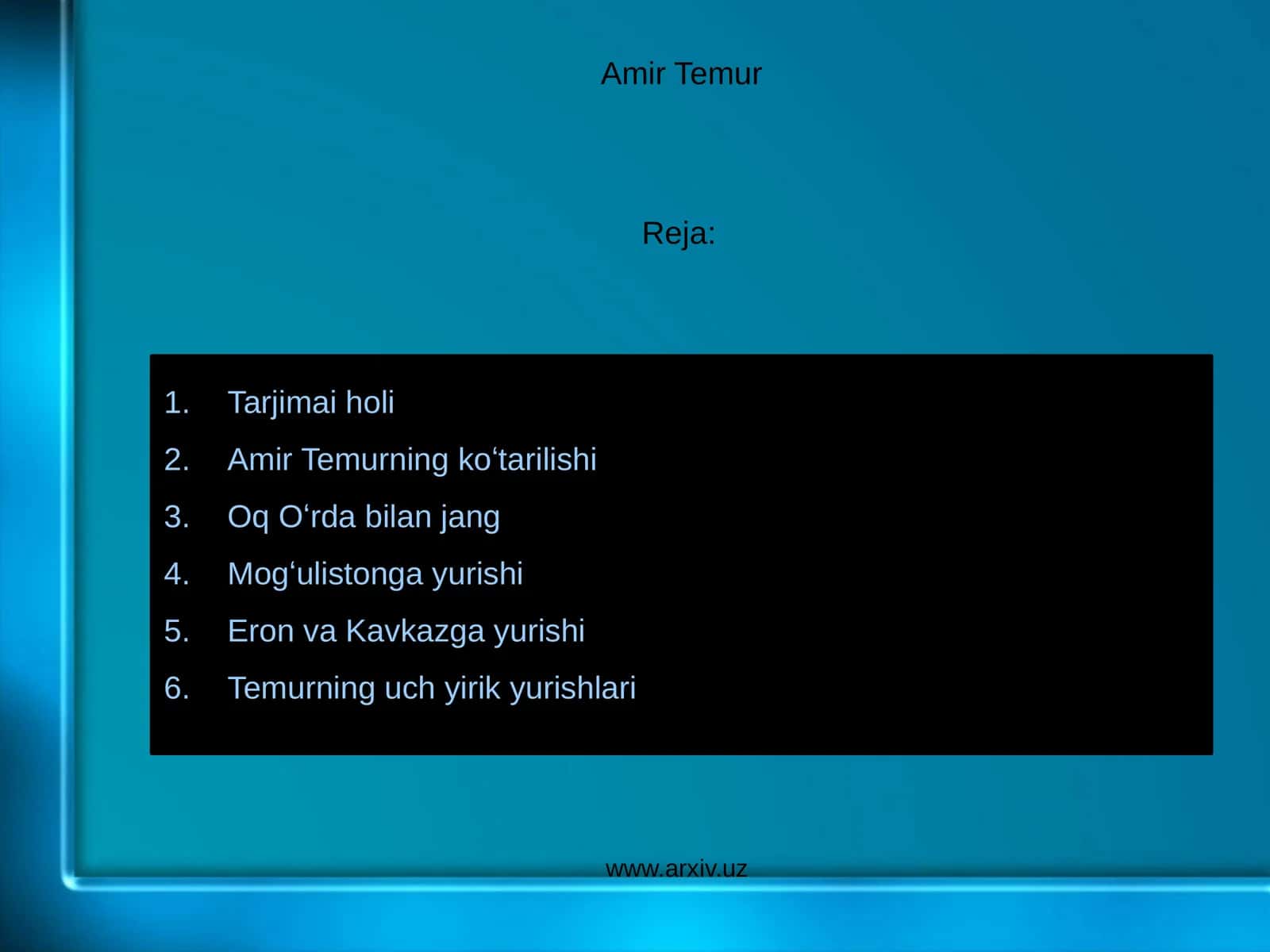 Amir Temur 1