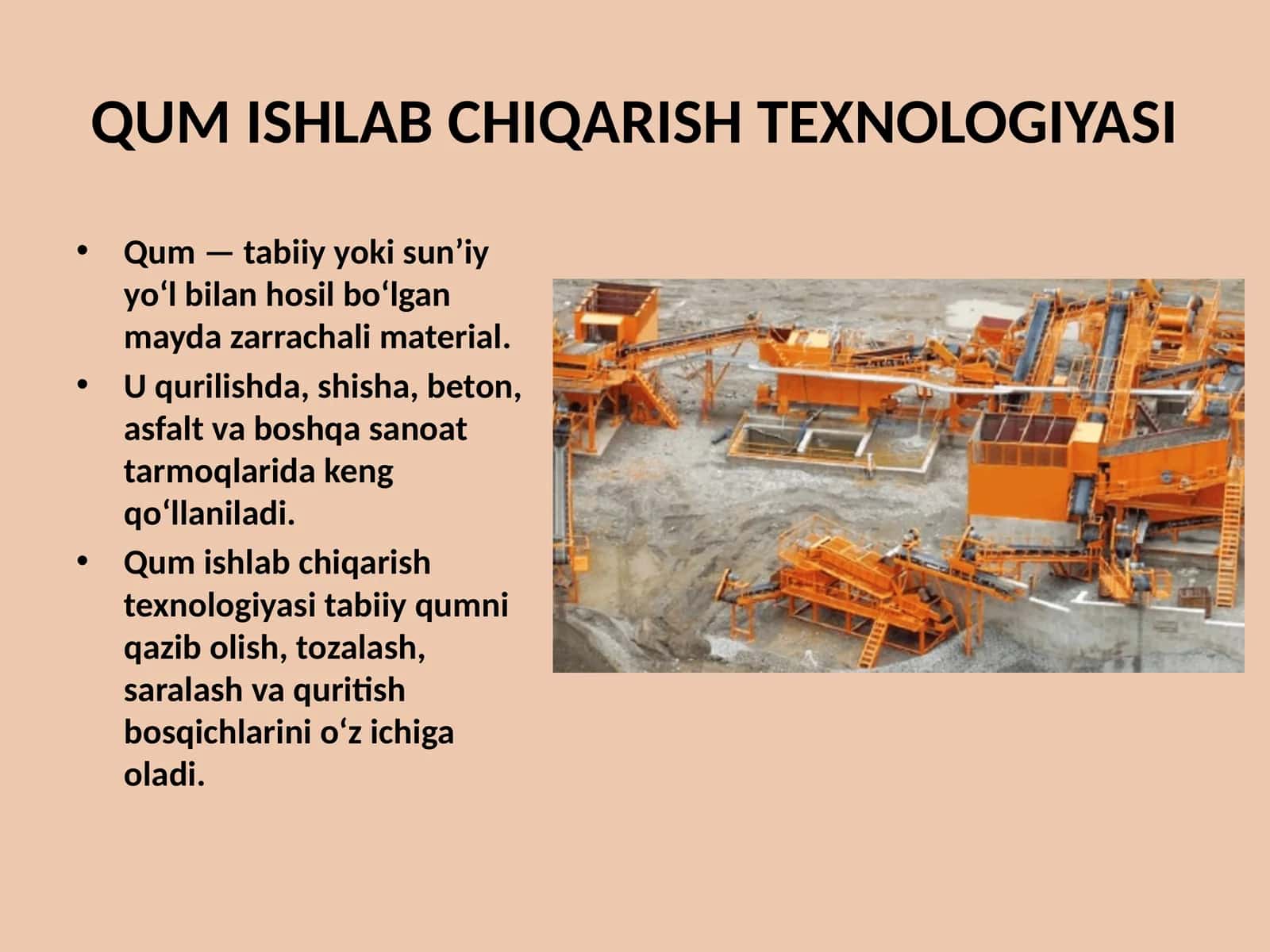 QUM ISHLAB CHIQARISH TEXNOLOGIYASI 1