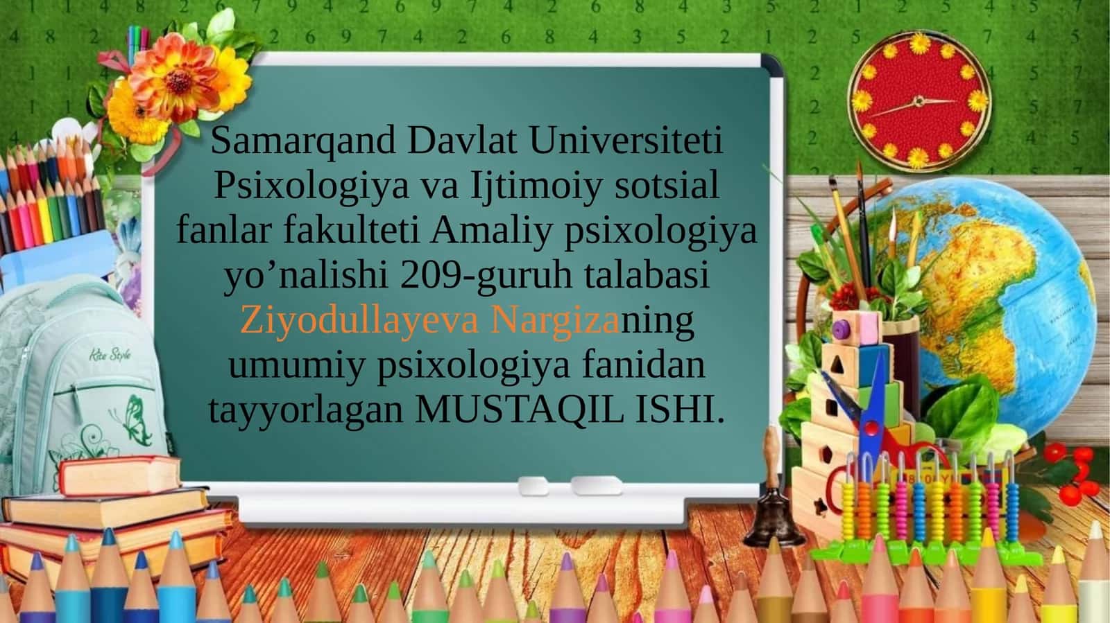 Tarbiya psixologiyasi 1