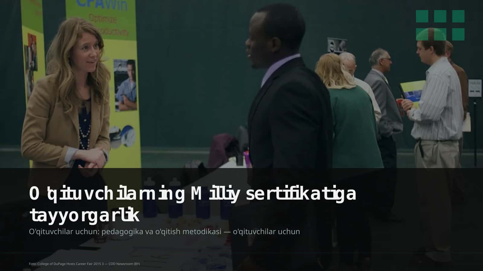 O'qituvchilarning Milliy sertifikatiga tayyorgarlik 1