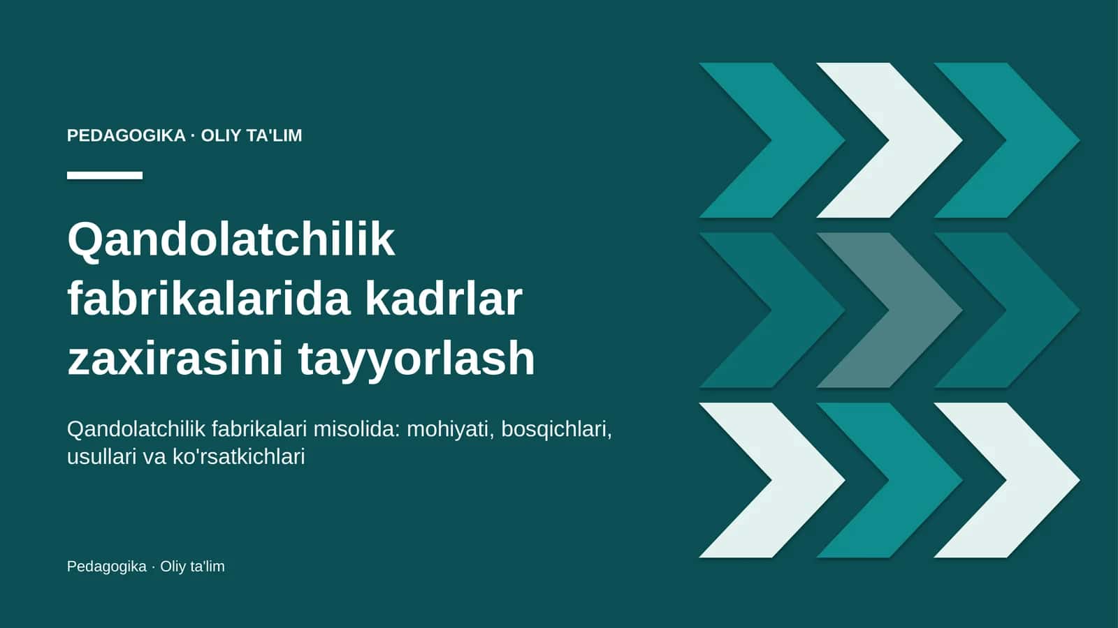 qandolatchilik fabrikalarida kadrlar zaxirasini tayyorlash 4860 1