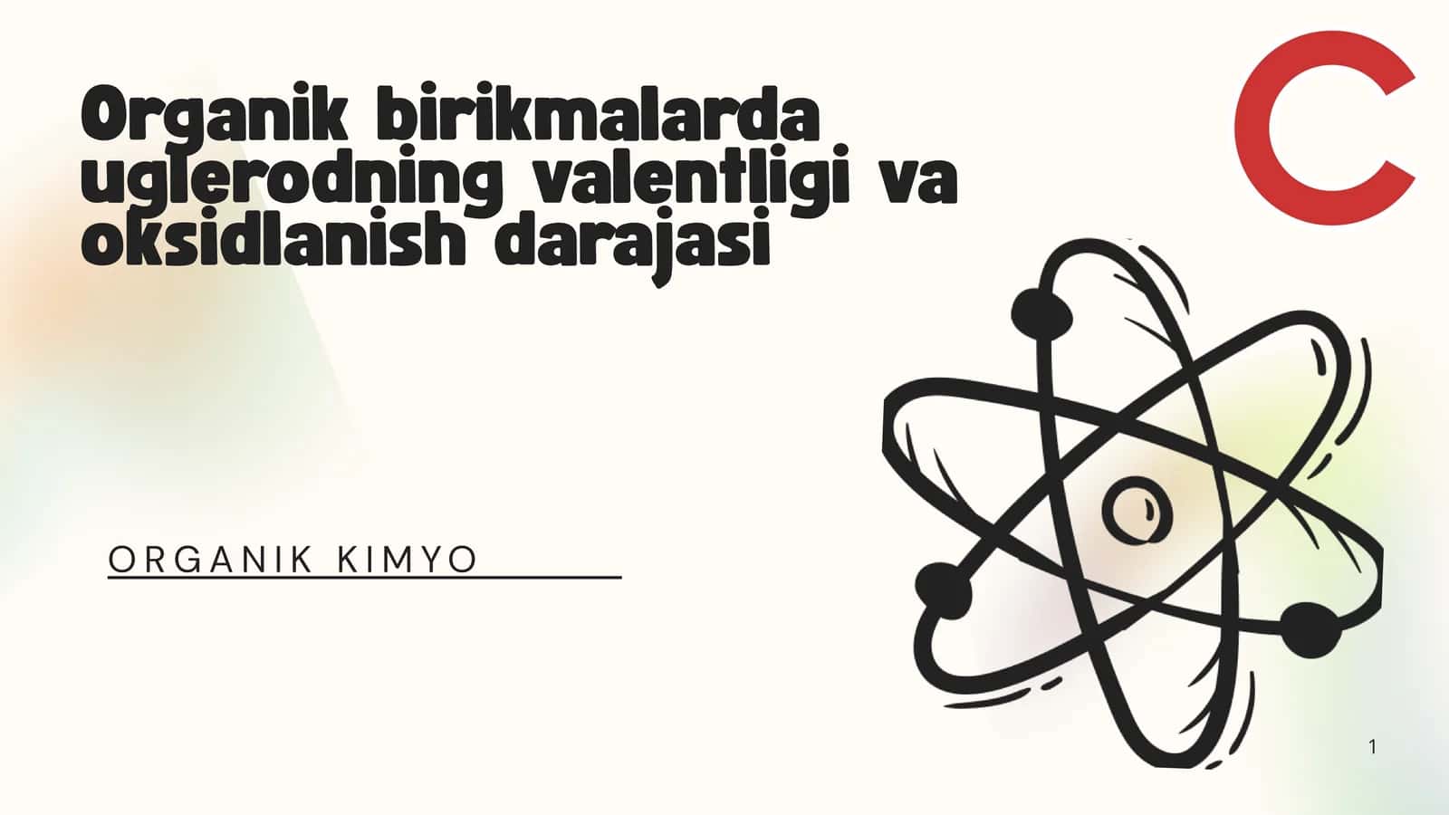 Organik Kimyo 1