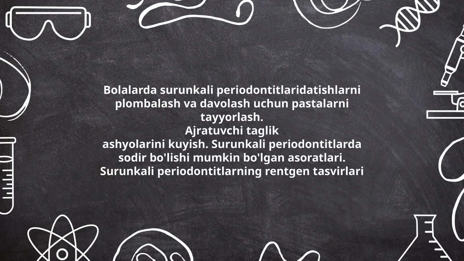 Surunkali periodontitlardagi tishlar plombalashi va davolashi 1