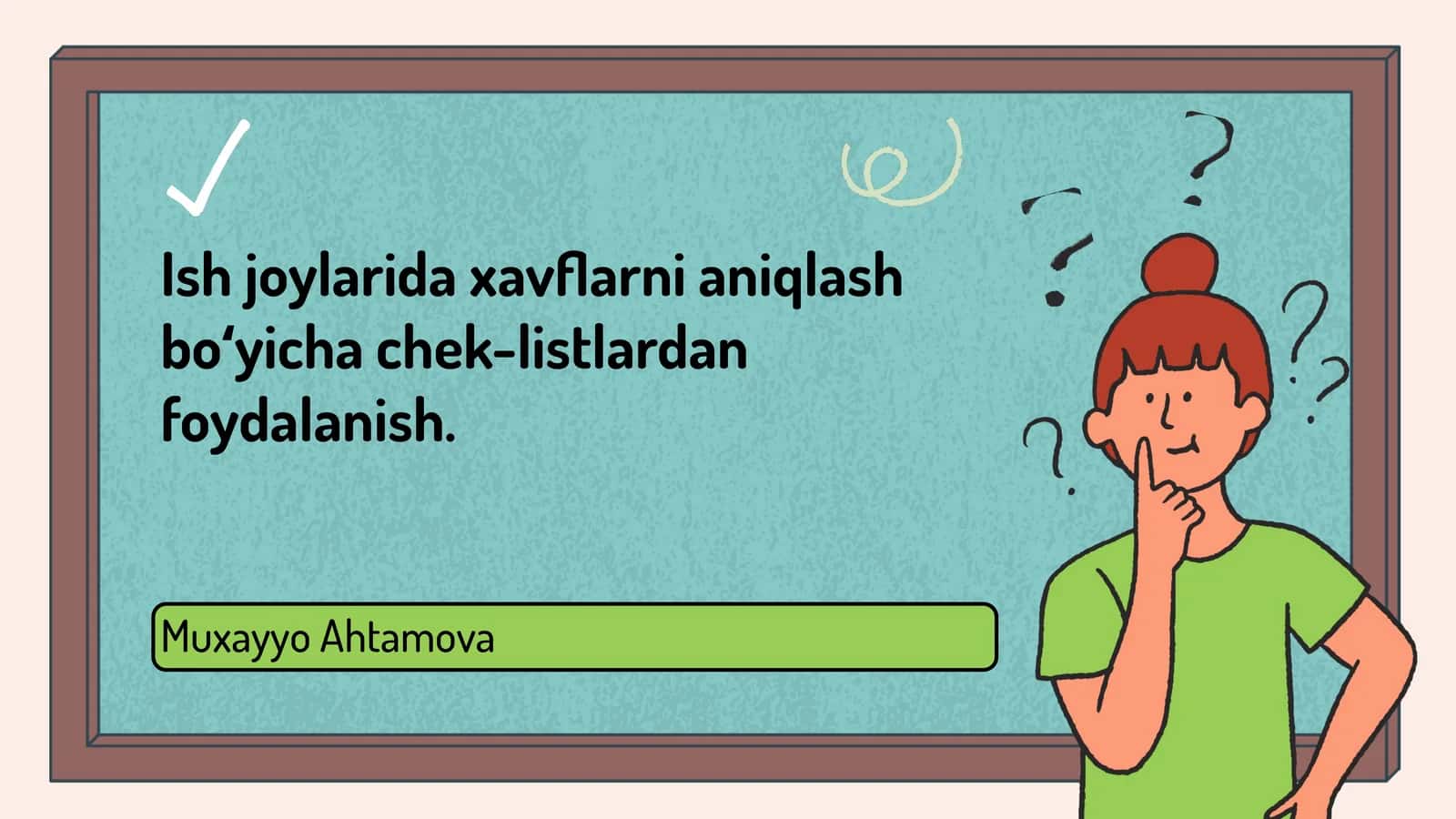 Chek-listlar xavflarni aniqlash usuli 1