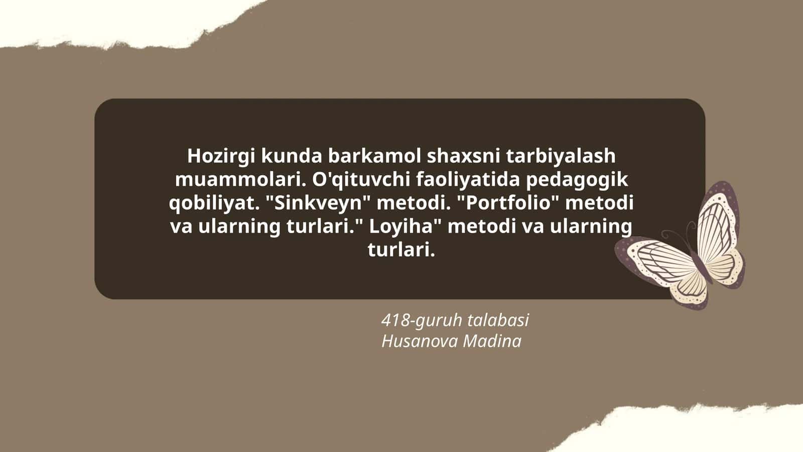 Barkamol Shaxsni Tarbiyalash Muammolari 1