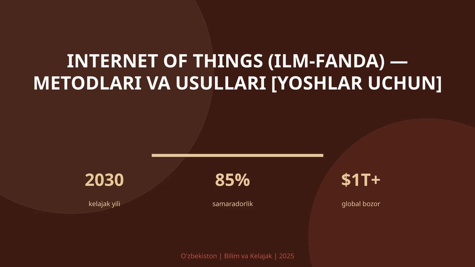 Internet of Things (ilm-fanda) — metodlari va usullari [yoshlar uchun] 1