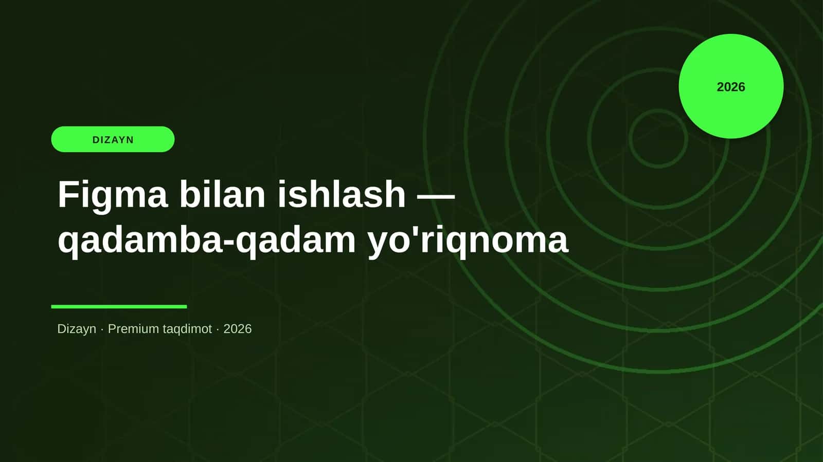 Figma bilan ishlash — qadamba-qadam yo'riqnoma 1