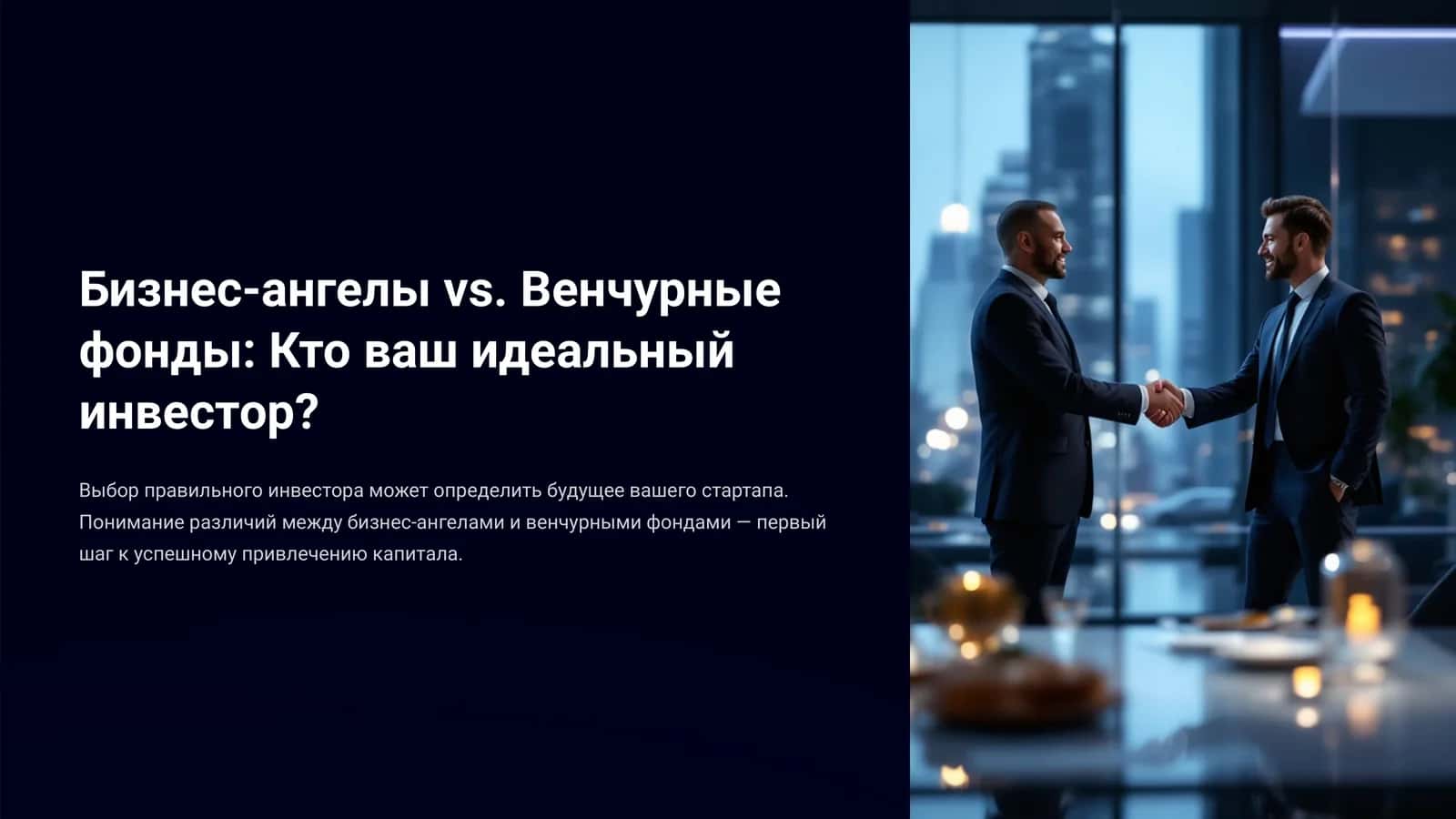 Бизнес-ангелы vs. Венчурные фонды: Кто ваш идеальный инвестор? 1