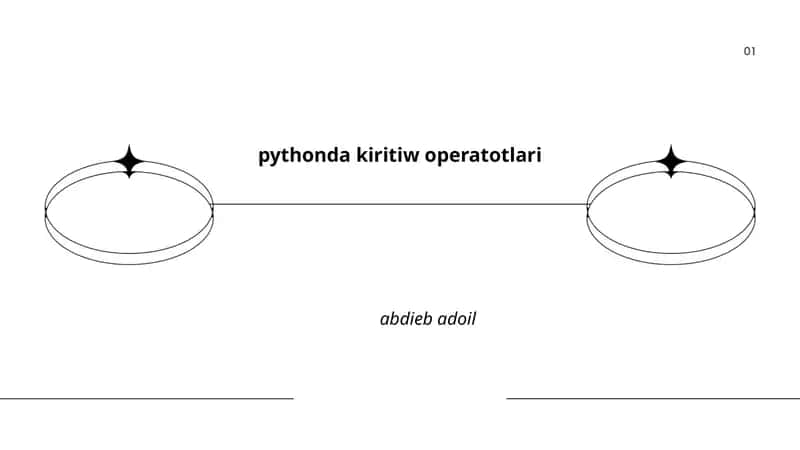 pythonda kiritiw operatotlari 1