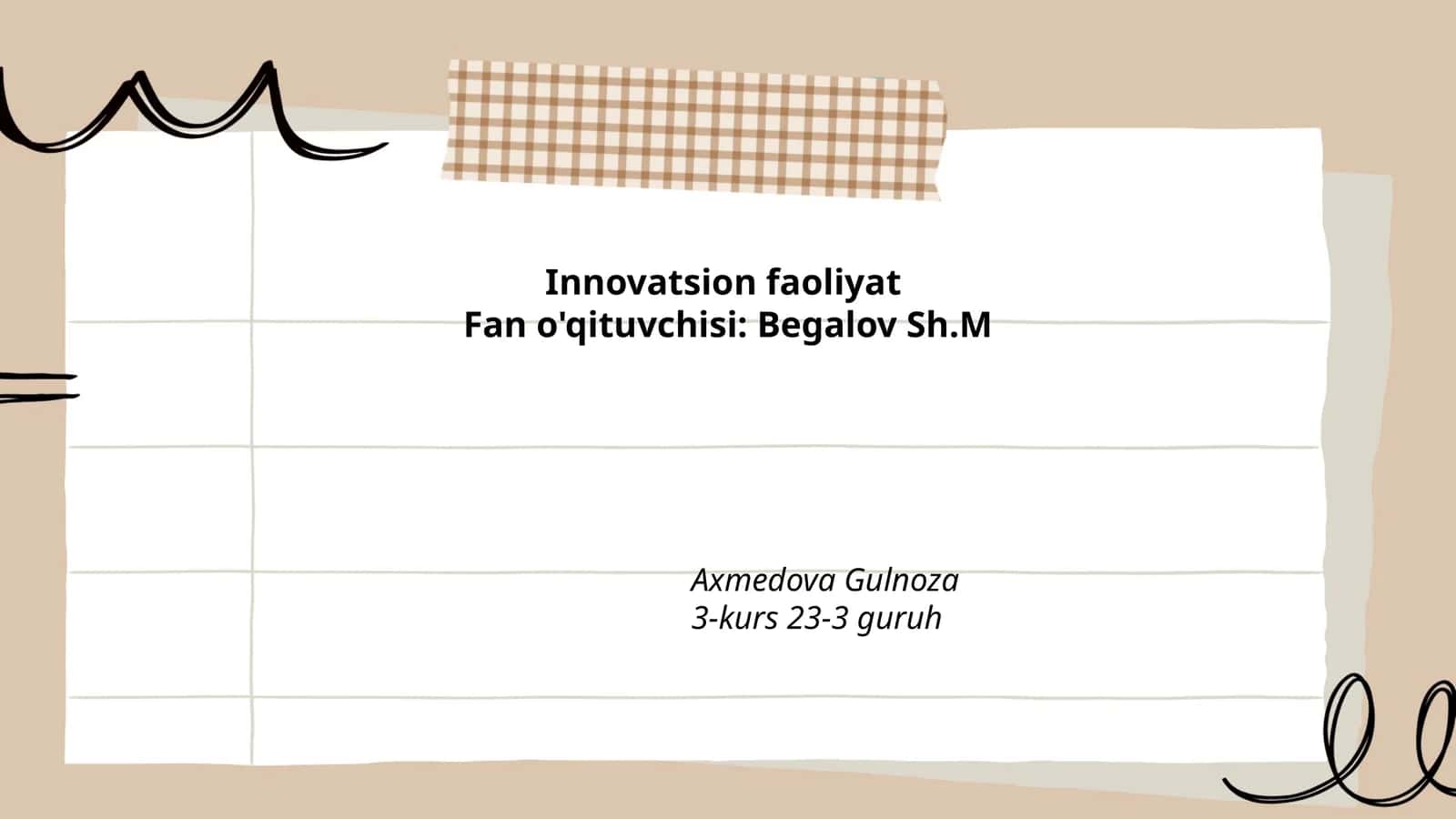 Innovatsion faoliyat 1