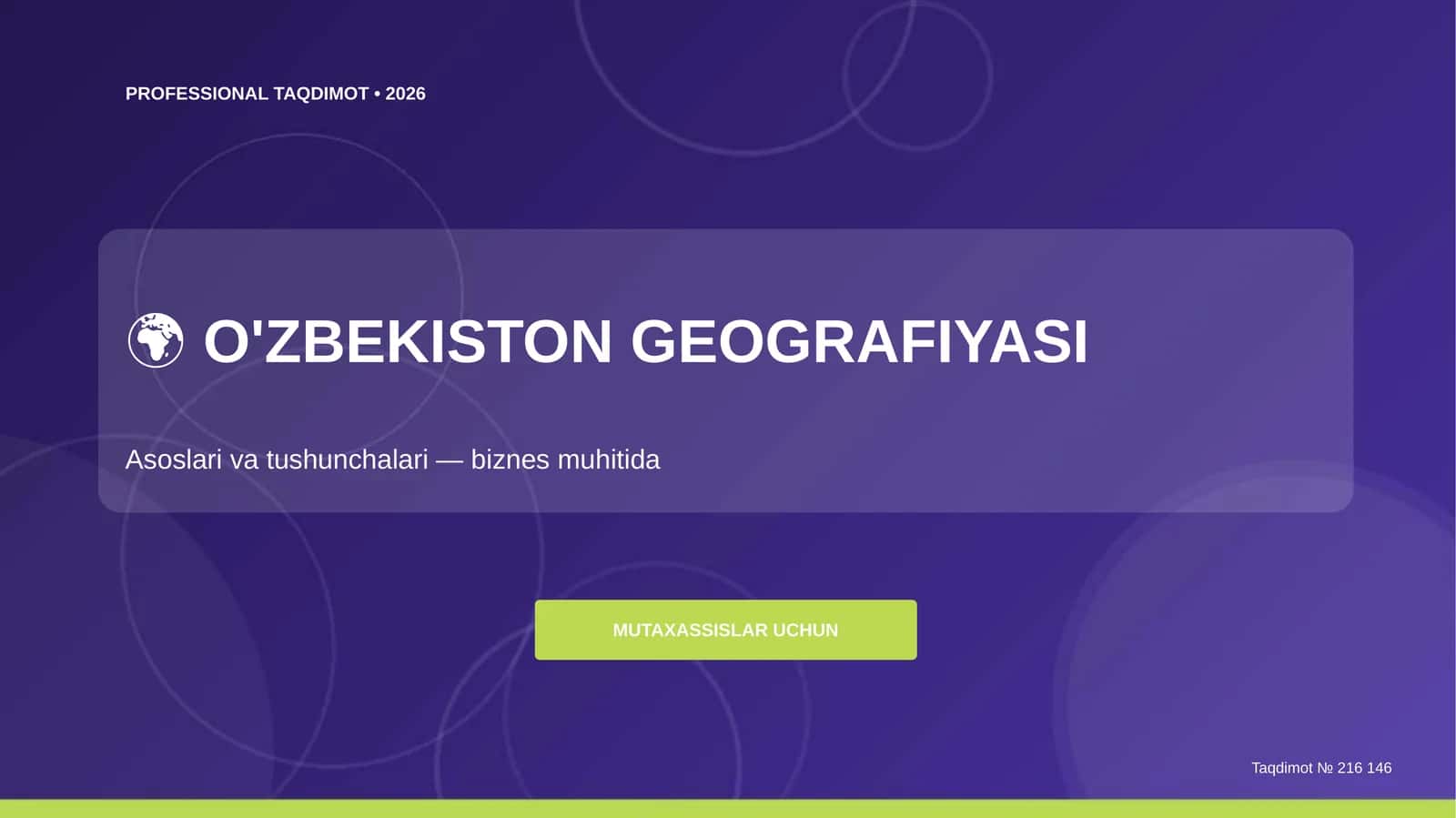 O'ZBEKISTON GEOGRAFIYASI 1