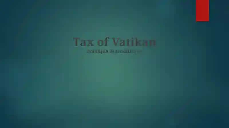 Tax of Vatikan