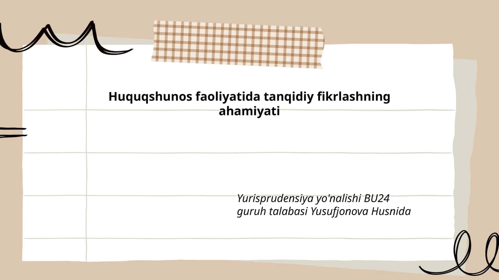 Huquqshunos faoliyatida tanqidiy fikrlashning ahamiyati 1
