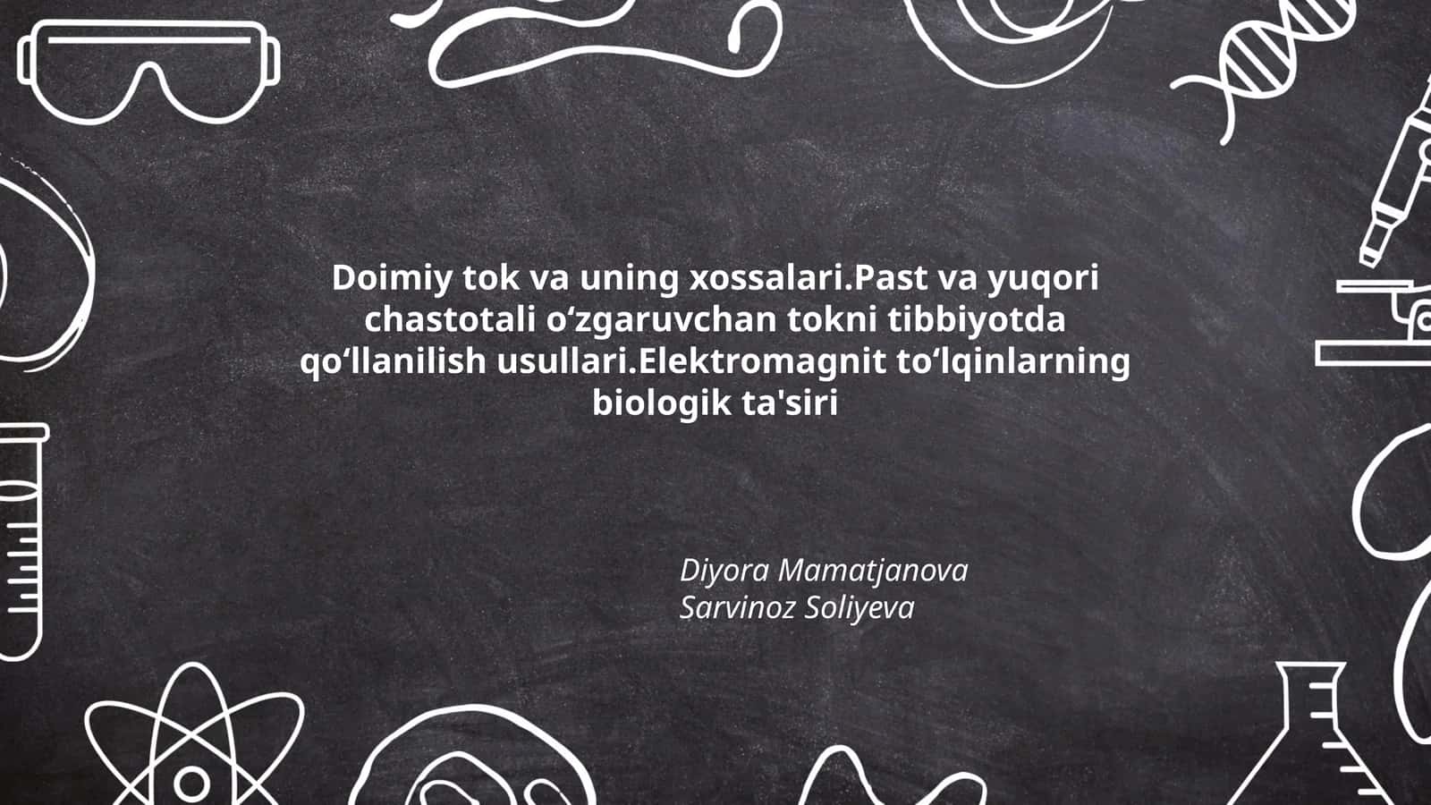 Doimiy tok va uning xossalari 1