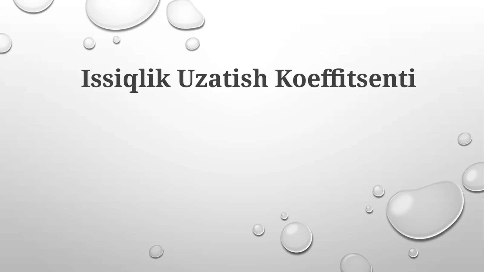 IssiqlikUzatishKoeffitsenti 1