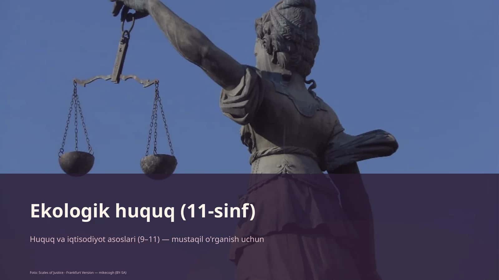 Ekologik huquq (11-sinf) 1