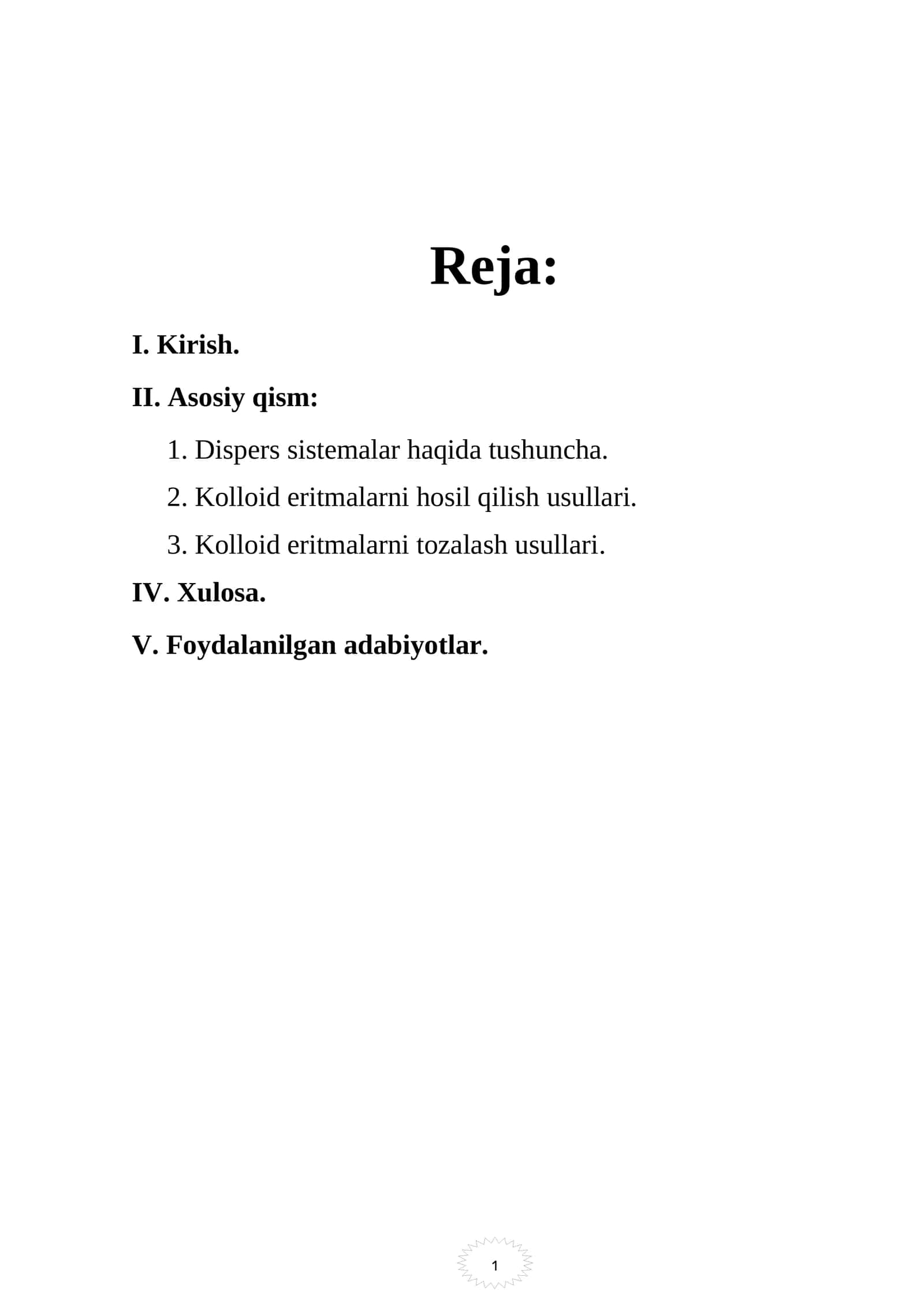 Kolloid kimyo 1