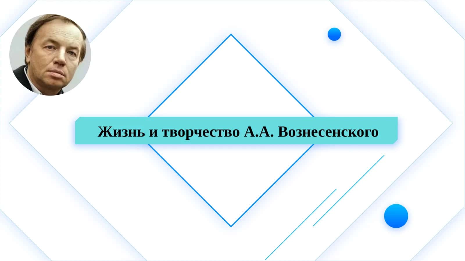 Жизнь и творчество А.А. Вознесенского 1